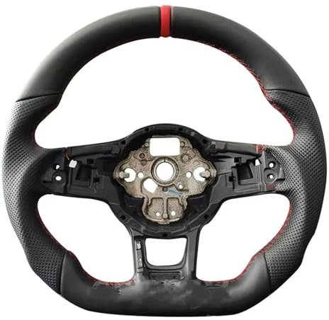 MKKDYC Sportlenkräder Kompatibel Mit VW Für Golf 7 7.5 Für GTI Für GTD Für GTS MK7 Model Autozubehör Lenkradmontage Innenraummodifikation(Size 1)