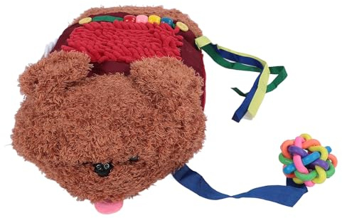 ZASCHMOY Couverture Sensorielle Tactile et Chien de Muff amélioré pour les Adultes et les Personnes âgées - Bois de Hêtre et Matériau en Peluche - Pads d'activités Sensorielles pour Soulager