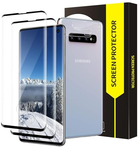 Bodyguard 2+2 Stück Schutzfolie für Panzerglas für Samsung Galaxy S10, 3D Hohe Klarheit Kristallklar Anti-Bläschen Samsung S10 Panzer Schutz Glas, 9H Härte Stoßfänger Unzerbrechlich S10 Schutzglas