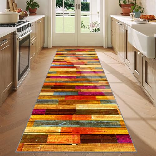 Laegnfho Tappeto per Cucina Antiscivolo Tappeto Passatoia Corridoio Tappeto Ingresso Interno Lungo per Corridoio Salotto Camera da Letto 50 x 140 cm
