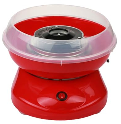 siduytin Macchina per zucchero filato veloce ed efficiente per zucchero filato colorato a casa in pochi minuti. Può essere in stile parco giochi a casa pochi, Rosso
