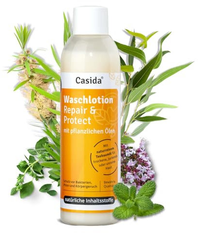 Waschlotion Repair & Protect für Körper und Füße - Natürlicher Schutz gegen Austrocknung und rissige Haut - mit pflanzlichen Ölen - 200 ml