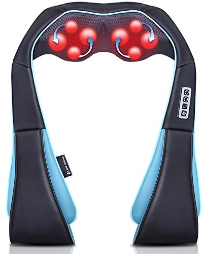 Mo Cuishle Shiatsu Neck Massager for Pain Relief – Deep Kneading Back Shoulder Massage with Heat – Ideal for Valentine’s Day, Christmas, Mother's Day, Father's Day, Gifts for Men Women Mom Dad Her Him