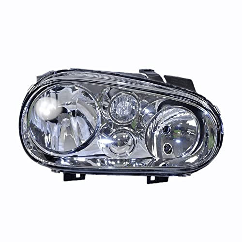 BESTPRICE 1x phares avant Phare principal droit (côté passager) Compatible avec VW GOLF 4 (1J1), GOLF 4 Cabriolet (1E7), GOLF 4 Variant (1J5)