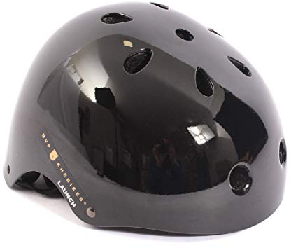KHE MVP Launch BMX Freestyle Kinder Helm Skate Scooter Schwarz Größe M 54-58cm
