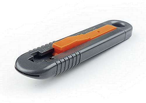 LÈGE : Cutter Coltello taglierina di sicurezza Mure & Peyrot, multiuso, con lama retrattile, per lavori di qualità professionale, ambidestro. Fornito con lama in acciaio ad estremità arrotondate.