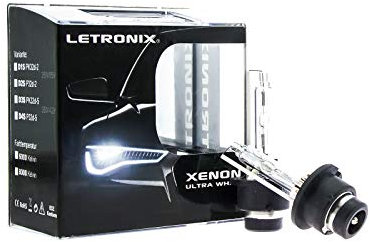 letronix Xenon Brenner Lampen D4S P32d-​5 35W 42V 6000K DuoBox = 2 Stück - E-Prüfzeichen - Autolampe - LED Optik - Eintragungsfrei (D4S -2 Stück - 6000K)