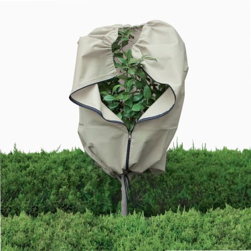 WERKA PRO Housse d'Hivernage pour Arbustes et Végétaux Ø120 x 250 cm Beige | Polypropylène, respirant, durable, stable, usage jardin et extérieur, protection contre le froid et le gel, Ø120cm x hauteur