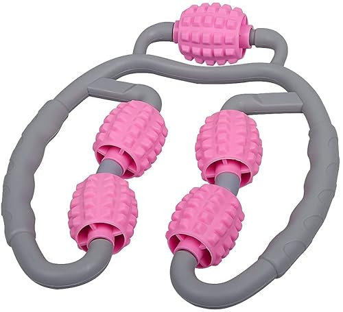 Taozoey - Rullo massaggiante per gambe con rullo per massaggio anticellulite a 360°, rullo massaggiante per gambe, rullo per massaggio 360, allevia la fatica (5 giri)