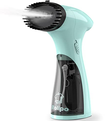 Rolipo Dampfglätter 1800W, Dampfbürste Aktualisierung Steamer Fast Wrinkle Remover Dampfbügeleisen Kleidung, Kleingeräte Verwendbar für Reisen und Zuhause (Grün)