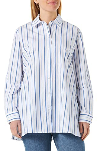 GERRY WEBER Edition Dam 860016-66423 Blus, Ecru/vit/blå ränder, 42, Ecru/vit/blå rand, 42 SE