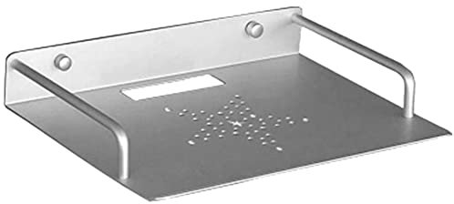 KAXGU Schwimmendes Unterhaltungszentrum Medienkonsole Schwimmender Schrank Spielekonsole Router Dvd-Regale Wandhalterung Player-Ständer Rack Aluminium-Router-Halter Tv-Box-Regal/Silver/L