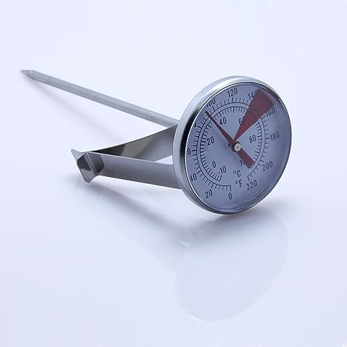 Stainless Steel Milk Thermometer Clip for Barista Coffee Professional Jam and Liquid Frothing