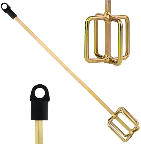 AYZOTEK Paint Mixer for Drill, 1-5 Gallon Bucket, Paint Stirrer for Drill | Zinc Plated, Rust-Free & Easy to Clean, Fits All Standard Drills - For Mixing Paint, Resin, Epoxy & Concrete (Medium Head)