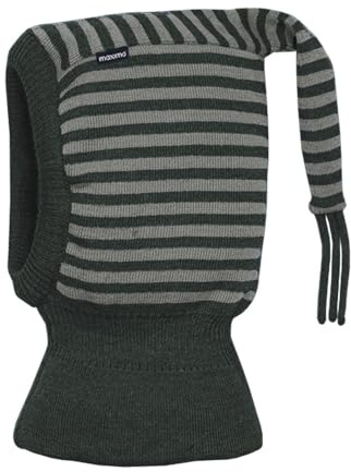 maximo MINI-Schlupfmütze, Zipfel Strick Ringel, doppelt, Windstopper