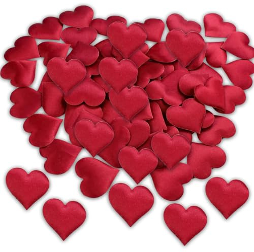 100 Stück Schwamm Herz Konfetti Rot, Herzen Deko Confetti, Herzkonfetti Groß, Valentinstag Deko, Valentinstag Geburtstag Party Dekoration, Streudeko Geburtstag, Tischdeko Herz Für Hochzeit Deko