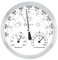 Design Analoge Wetterstation Hygrometer, Barometer, Thermometer 130 mm