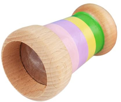 Kinder Kaleidoskop Aus H-o-l-z, Kaleidoskop Spielzeug, Rotierendes H-o-l-z Kaleidoskop Mit 3D-Muster, Kinder Beobachtungsspielzeug Lernspielzeug Für Weihnachten Geburtstag Geschenk (Zufällige Farbe)