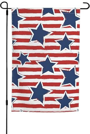 BBEXJIGY Rot-weiße Stern-Streifen-Flagge, Druck, für den Außenbereich, dekorative Flaggen, 30,5 x 45,7 cm, Haus, Außen, Garten, Dekoration