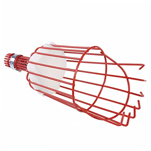 BESPORTBLE Fruit Picker Basket with Convenient Prongs for Fresh Fruit Harvesting Construction Cushioned Bottom Attachable to Handle for Various Heights Red