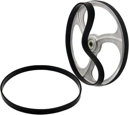 Daaxing 2 anelli in gomma per sega a nastro per la lavorazione del legno, con rotella di scorrimento, anelli in gomma per seghe a nastro (22,9 cm)