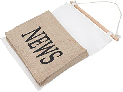 Lurrose Gelbe Hängende Aufbewahrungstasche Aus Jute Zeitschriftenhalter Für Schlafzimmer Praktischer Lagerungsbehälter Ohne Montage Umweltfreundlich Und Langlebig