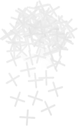 LIFKOME 200Pcs Tile Spacers Kit Cross Shaped Plastic Grout Leveling Tool for Floor Wall Tiling Projects Achieve Evenly Spaced Aesthetic Finish Versatile for Various Tile