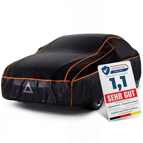 Upgrade4cars Funda Coche Exterior Anti-Granizo Version 2026 | Lona de Tapar para Verano & Invierno UniversalCoche - L (485x186x120 cm)