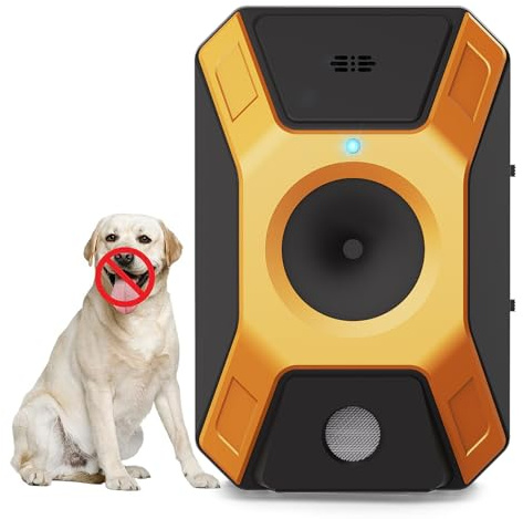 WARDBES Ultraschall für Hunde 2025, Ultraschallpfeife für Hunde im Innen- und Außenbereich, Anti+Bellen + mittelgroße Hunde, 3 Stufen verstellbar, Frequenz gegen Aboiement für Chien