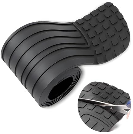 Yunlaishaocer Kratzfester Gummi-Stoßstangenschutz 104×8.5cm Zuschneidbar, 0,3cm Dick, Selbstklebender Ladekantenschutz für Kofferraum, universelles Autozubehör für PKW & SUVs (Schwarz)