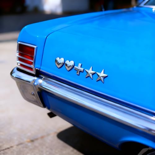NewL Individuelle Metallbuchstaben für Autos, alle Schriftarten, Edelstahl | Personalisierte Embleme, Symbole, Nummernschilder für Autos, Haustüren, Briefkästen (Benutzerdefiniertes Symbol)