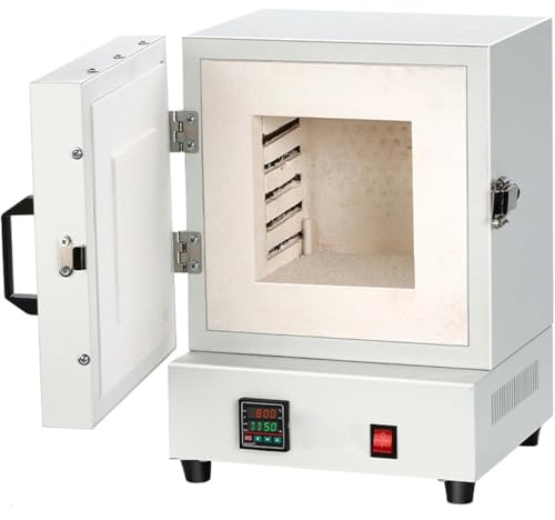 JXYQ Forno Elettrico, Forno Compatto da 2000 W, Temperatura Massima 1150 °C, per la creazione di Gioielli, Fusione di Metalli, smaltatura di ceramiche e progetti Fai da Te