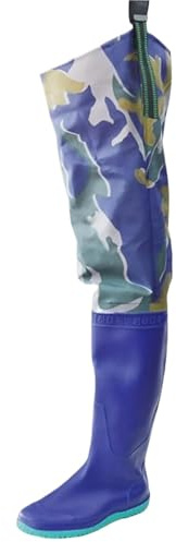 LSNNMU Gummistiefel Für Erwachsene Hüftwathose, wasserdichte Hüftstiefel for Herren und Damen, Wathosen, Oberschenkelwathosen, Gummistiefel, Angelwathosen for Waten, Angeln, Landwirtschaft(44)