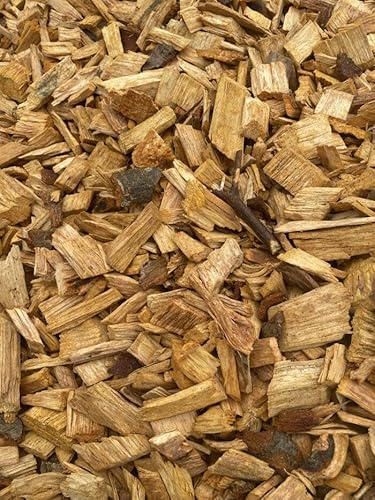 100L Holzhackschnitzel inkl. Unkrautvlies grobe Stücke Garten Beete Unkrautschutz in Top Qualität Einstreu Hackschnitzel Holz