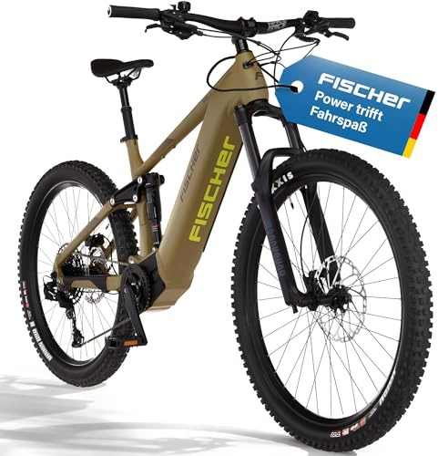 Fischer E-Bike MTB Montis 10.0i Ultimate Elektrofahrrad für Damen und Herren, RH 43, Mittelmotor 90 Nm, 36 V Akku