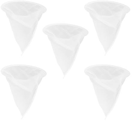Cabilock Bolsas de Filtro de Malla Fina de Nailon para Miel 5 Piezas, Filtro Cónico Reutilizable para Cubo (35x35x30 Cm), Tela Filtrante para Colar Miel en Apicultura y Cocina