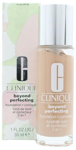 Clinique Beyond Perfecting Liquid Lightweight Full-Coverage Foundation + Concealer For Dry Combination To Oily Skin Types