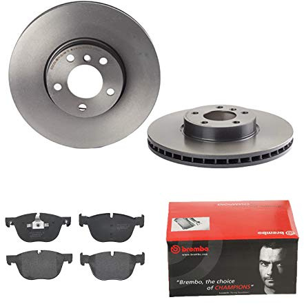 2 Bremsscheiben belüftet 332 mm + Bremsbeläge Vorne von Brembo (1420-54697) Bremsensatz Bremsanlage Bremsen-Kit,Bremsenset, Bremsscheiben, Bremsbeläge, Bremsen-Set, Beläge, Bremsbelag, Bremsbelagsatz,