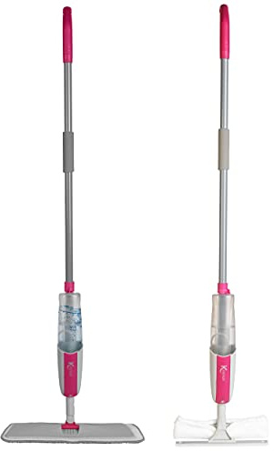 Kleeneze KL081711UFEU7 Antibac 2-In-1 sprühmopp und Fensterreiniger, sprühwischer bodenwischer mit Sprühfunktion, spray mop mit Ersatzkopfs, Entfernt Staub/Schmutz, eimer frei