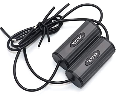 RECOIL BB-T Filtre Protection Tweeter Voiture 0-5,6 kHz 4 Ohms Paire | 50W, 4-8 Ohms, Câbles Codés Couleur, Installation Facile – Bloqueur Basses Fréquences