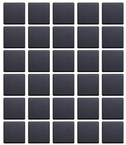 VGOL 30PCS Aluminum Profiles End Cap Cover Plastic Fasteners for 2020 European Standard Industrial Aluminum Profiles Black 20x20mm