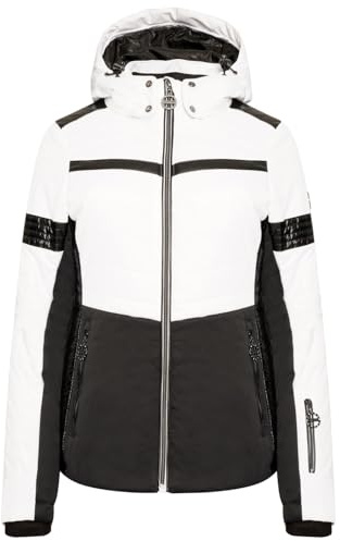 Dare 2b Damen Dynamical Luxe Quilted Skijacke mit Kapuze und Schneefang DWP534 Weiss 38