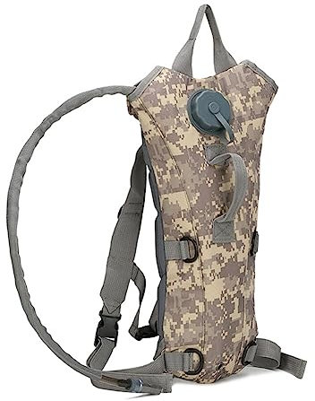 Zaino Idratazione 3L, Borsa per Vescica Acqua Zaino per Sacca Idrica Zaino Acqua Running Zaino Idratazione Militare per Escursionismo, Ciclismo, Arrampicata, Campeggio, Corsa