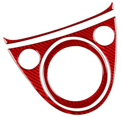 AsrMyjcx Garniture de Couvercle de Panneau de Changement de Vitesse, contrôle Central, Anti-Rayures, Entretien de Garniture de Couvercle de Panneau de boîte de, Rouge
