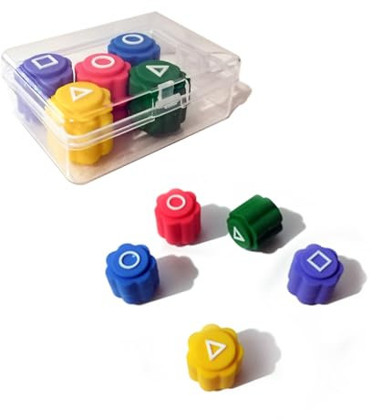 JSRHEEM Gonggi Korean Game – Traditionelles Geschicklichkeitsspiel mit bunten Steinchen für Kinder und Erwachsen