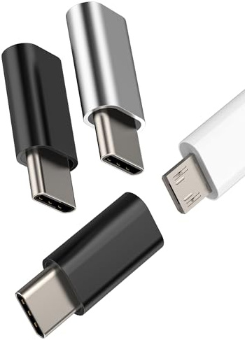 Adaptador Micro USB Hembra a USB C Macho Cargador(3pack)Conector Tipo C para iPhone 16 15 Pro para Apple Android Cable Conectores para iPad Compatible Con Samsung Type C Tablet Thunderbolt Convertidor