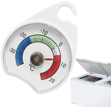 Capteur de température pour réfrigérateur | Moniteur de température numérique haute précision avec alarme | Thermomètre de cuisine pour contrôle de la fraîcheur des aliments, facile à installer,