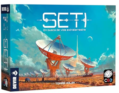 Devir SETI, Strategisches Brettspiel, Experte, für 1 bis 4 Spieler, Solitärmodus, ab 14 Jahren (BGSETSP)