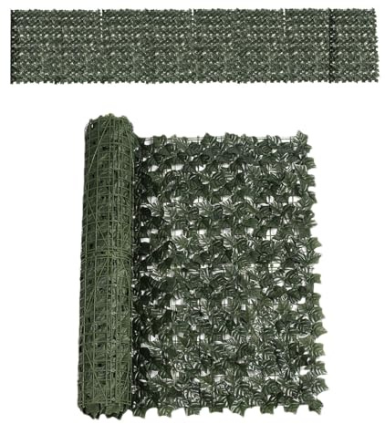Valla de privacidad de hiedra artificial, rollo de valla de enrejado expandible, seto de protección de privacidad de pared, setos de privacidad resistentes a la decoloración UV, valla de jardín para
