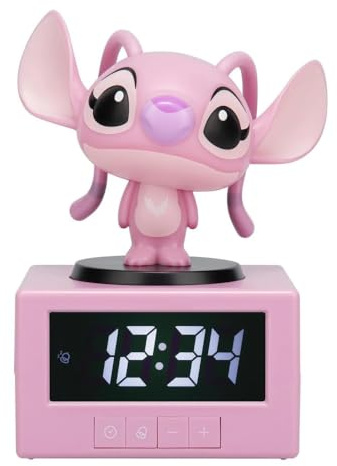 Paladone Disney Réveil avec Lampe Ange Rose 11,9 cm